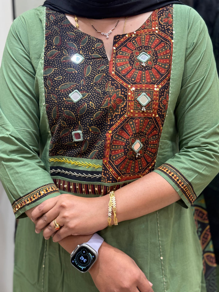 Cotton Collection with Patch Work (Backside Patchwork )| R210