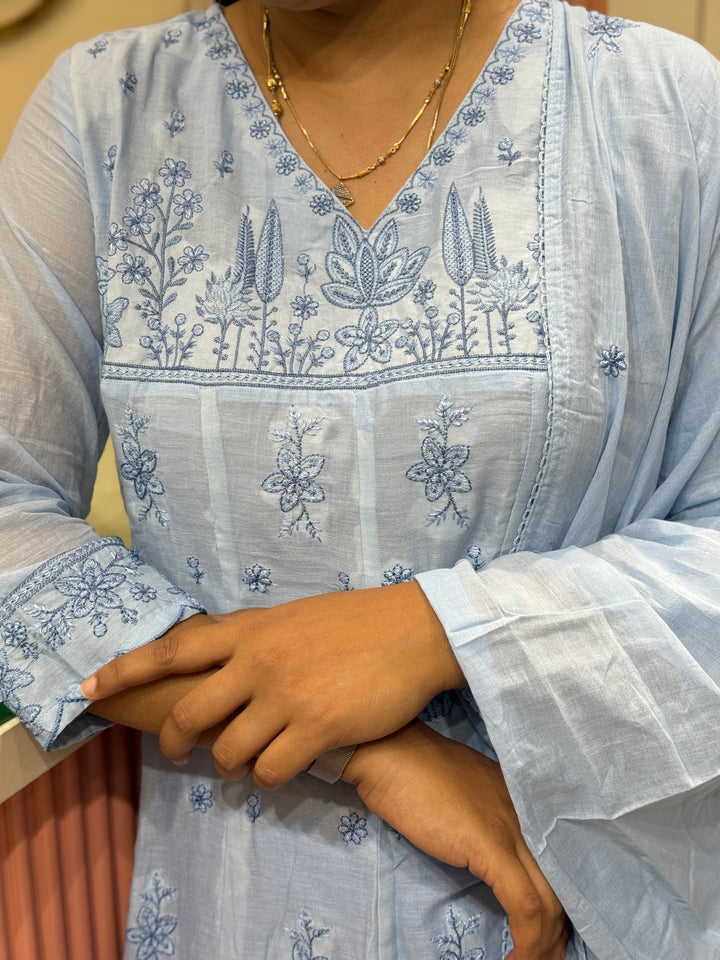 Mul Cotton Collection with Embroidery work (Cotton Lining)| R181