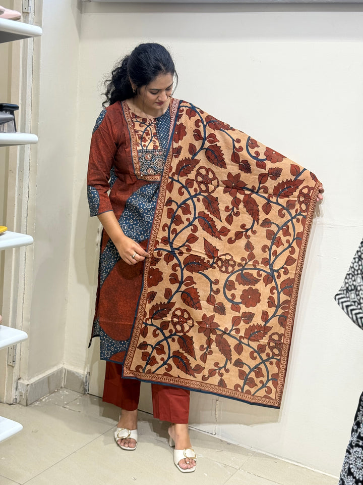 60-60 Cotton Printed 3 Pc Kurta Sets – Premium Soft Collection | R163