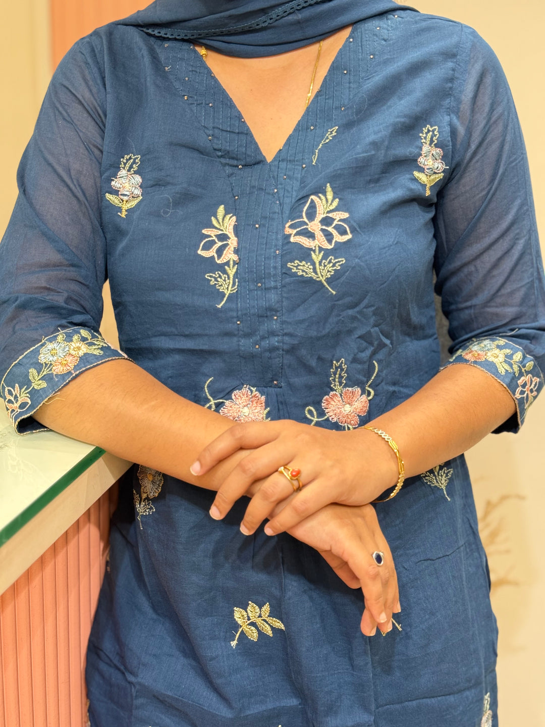 Mul Cotton Collection with Embroidery work (Cotton Lining)| R150