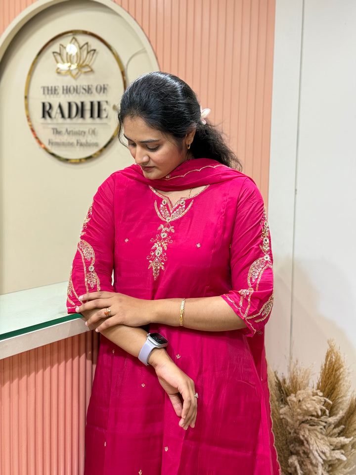 Mul Chanderi Semi Party Wear Collection | R205
