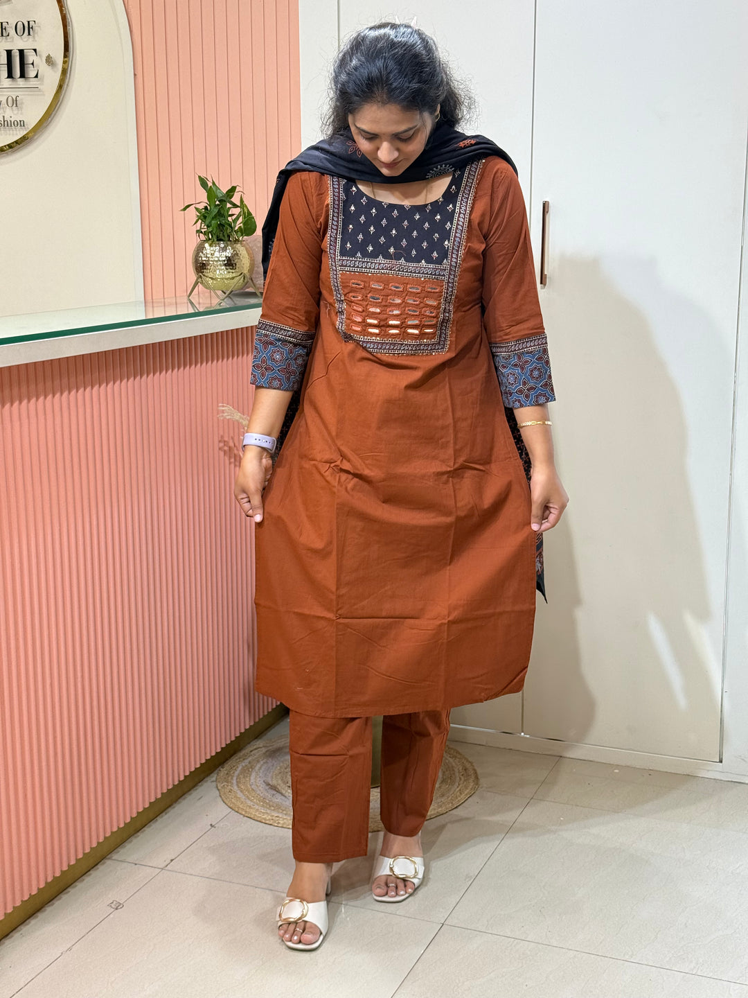 Pure Cotton Collection with Real Mirror work | R210