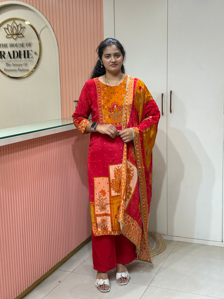 Crepe 3Pcs Set Collection (Cotton Lining )| R221