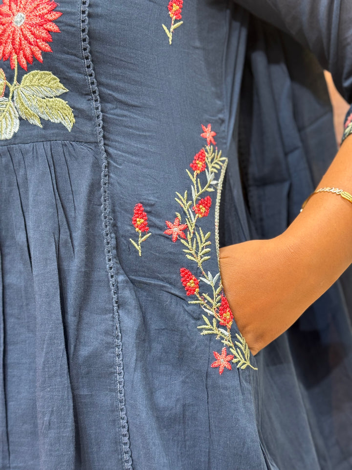 Mul Cotton Collection with Embroidery work (Both the Side Pockets) | R150