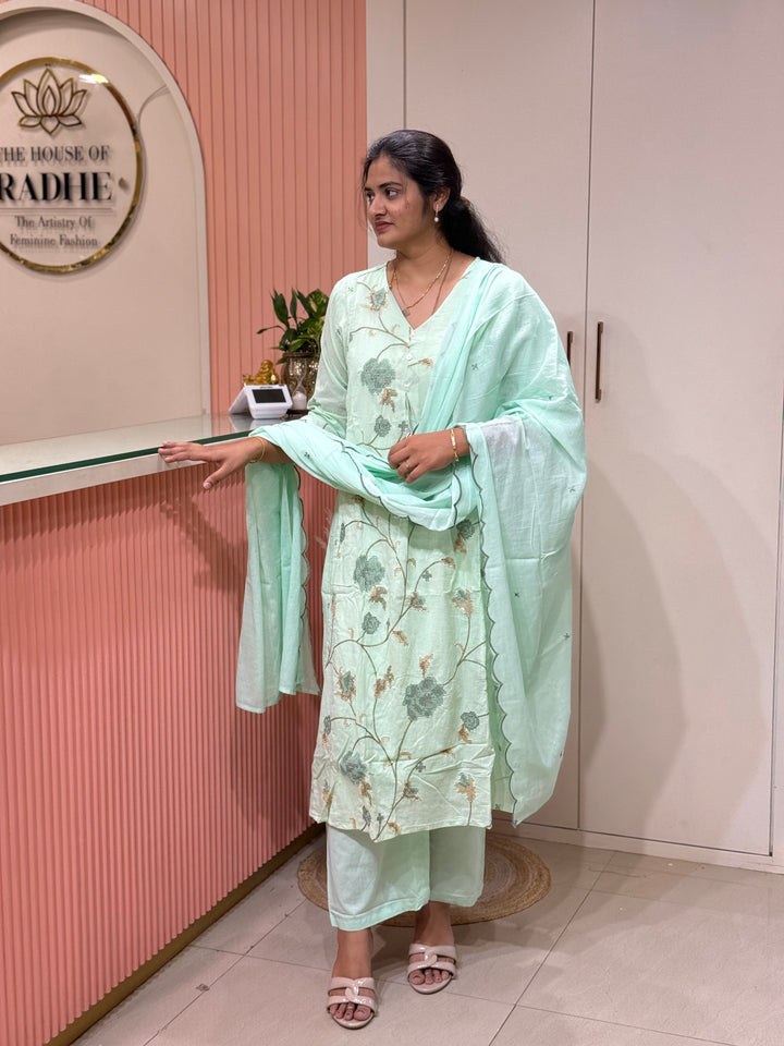 Mul Cotton Collection with Embroidery work | R190
