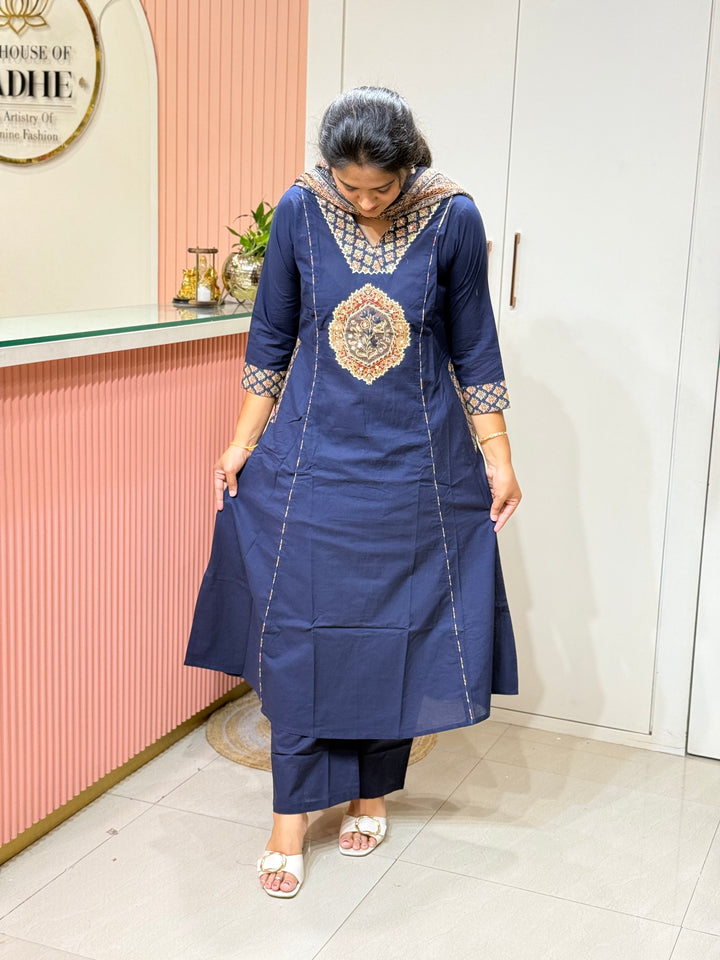 Cotton 3Pcs Set Collection with Patchwork | R220