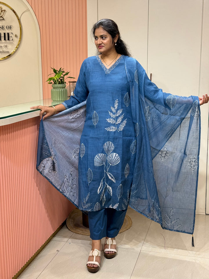 Linen Cotton 3 Pcs Set Collection with Cotton Lining | R146