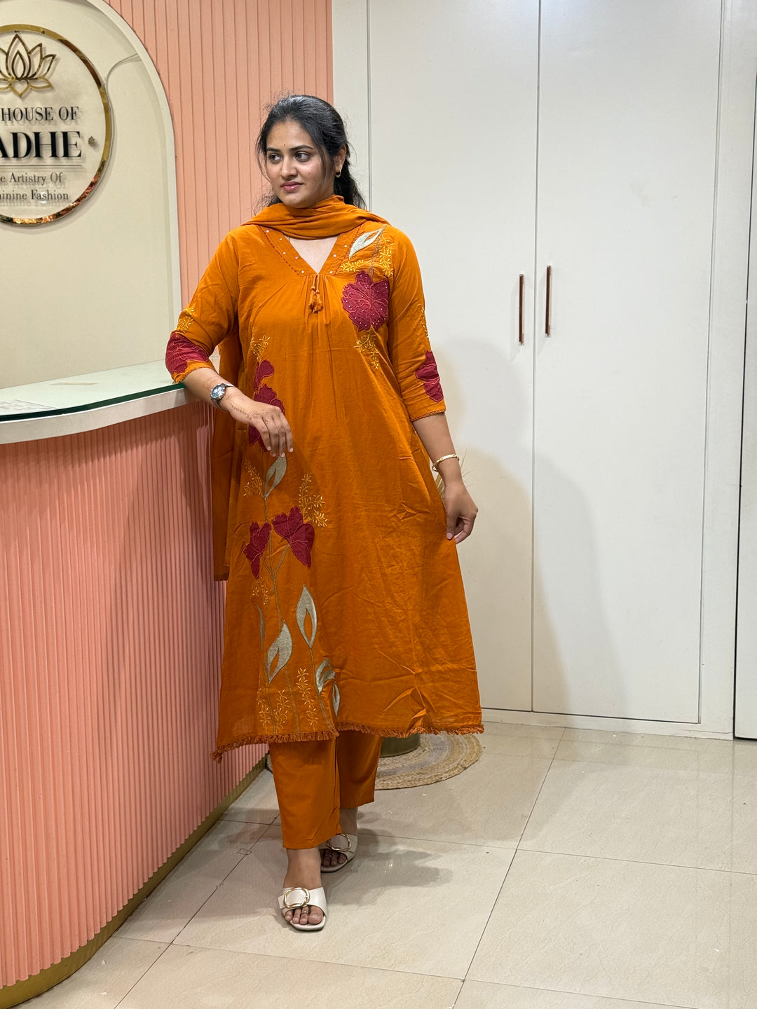 Mul Cotton 3 Pcs Set with cotton lining | R181