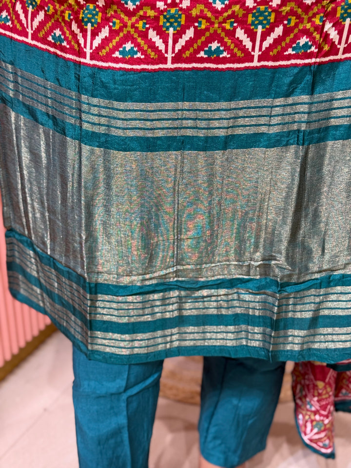 Tusser fabric with Patola design Collection | R227