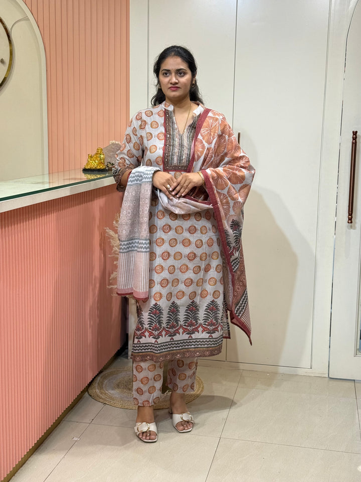 Cotton Fabric Kurta Set Collection – RADHE75