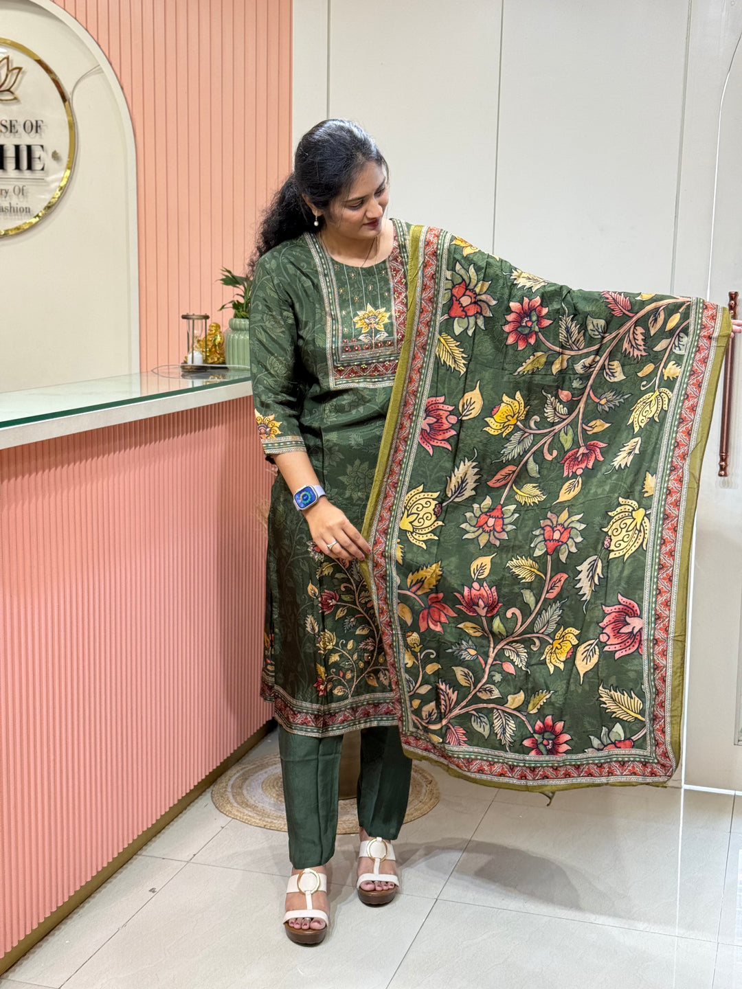 Tusser fabric with Figure design Collection (Cotton Lining )| R227
