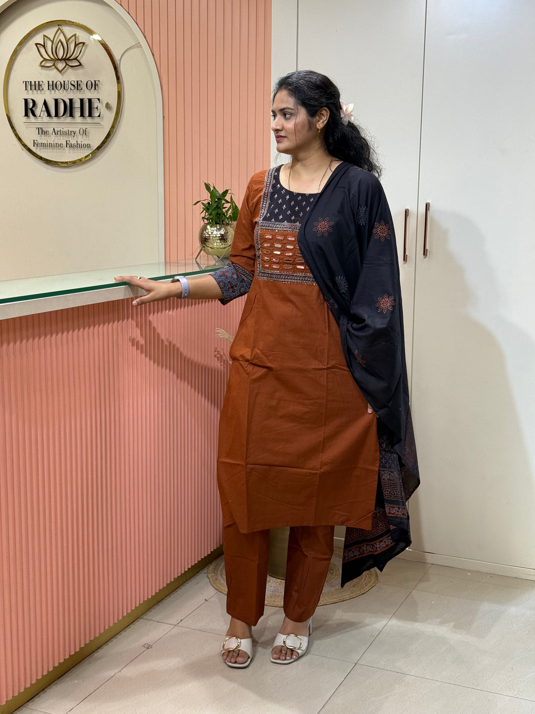 Pure Cotton Collection with Real Mirror work | R210