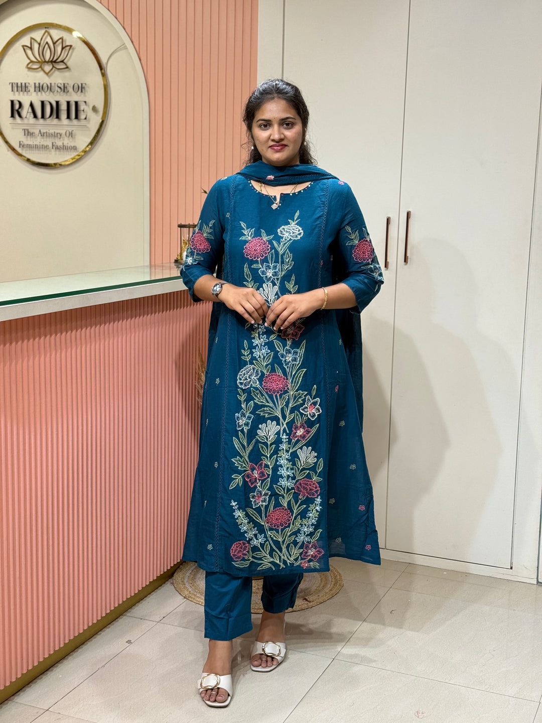 Mul Cotton Collection with Embroidery work (Cotton Lining)| R181