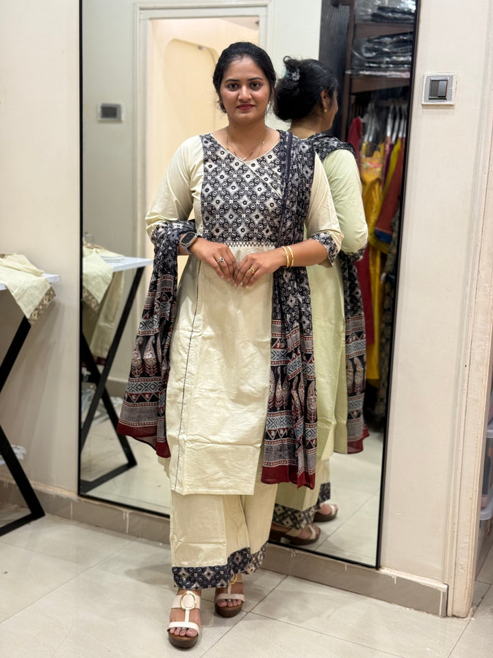 Cotton Collection with Patch work ( Full Length Dupatta ) | R210