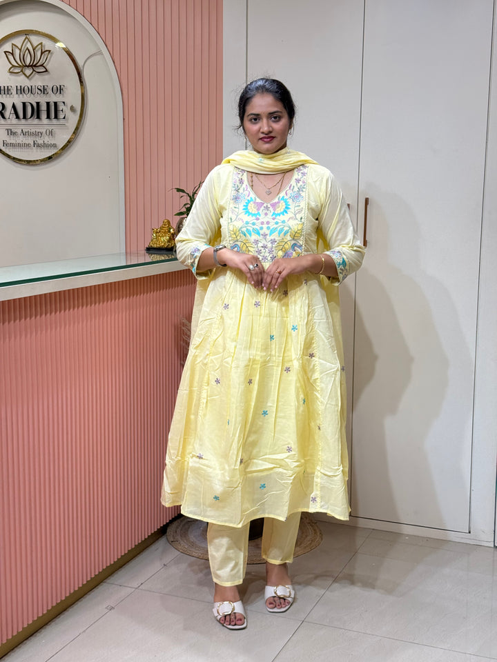Pure Mul Cotton Embroidered Collection with Cotton Lining | R190