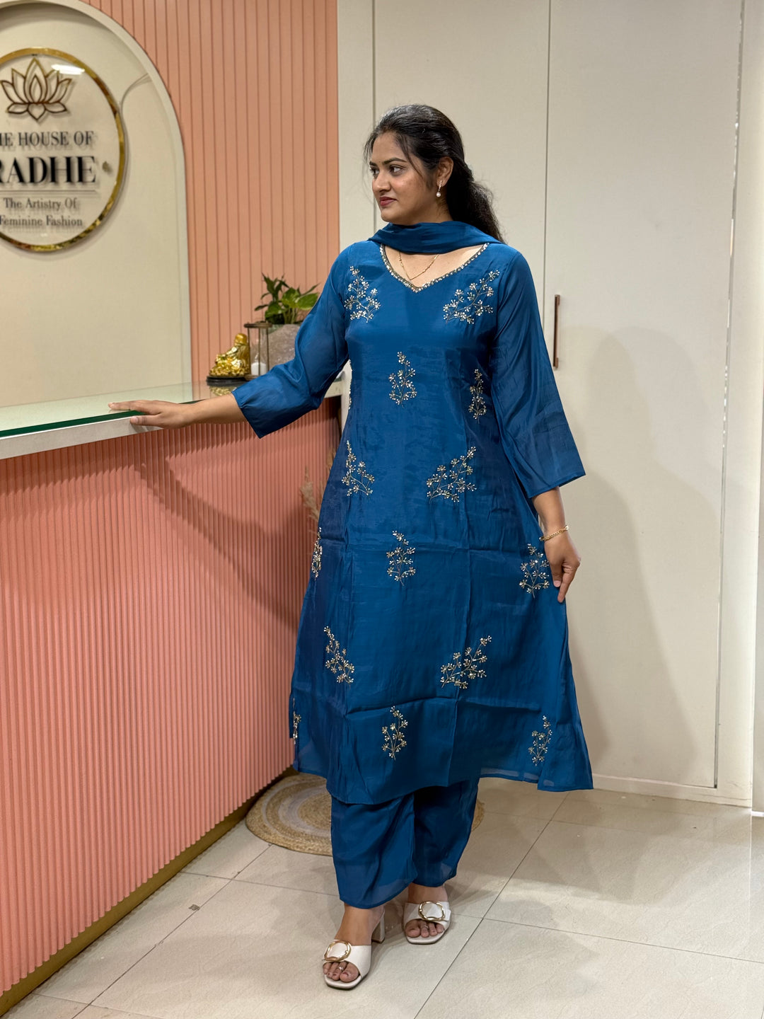 Mul Chanderi Collection with Cut Dana work | R206