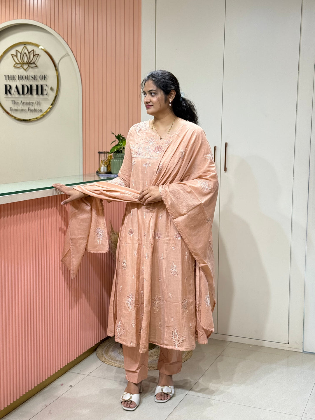 Mul Cotton Collection with Embroidery work (Cotton Lining)| R181