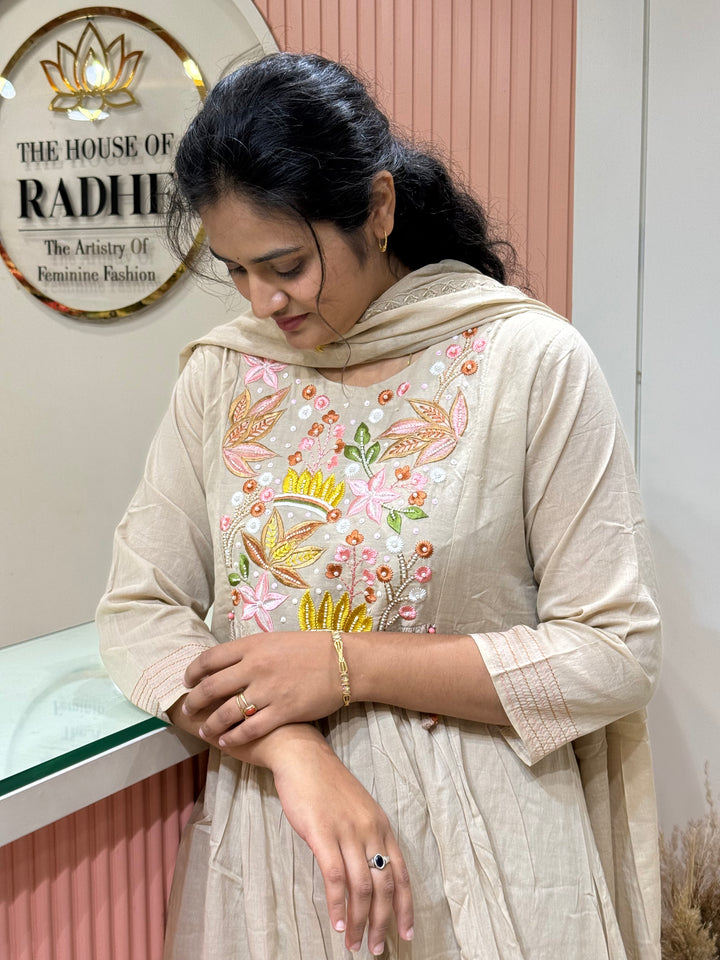 Pure Mul Cotton Embroidered Collection with Cotton Lining | R190