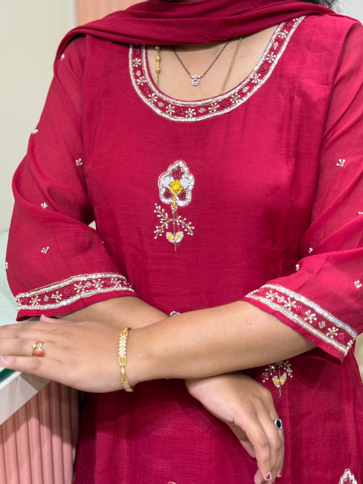 Mul Chanderi Collection with Cut Dana work | R206