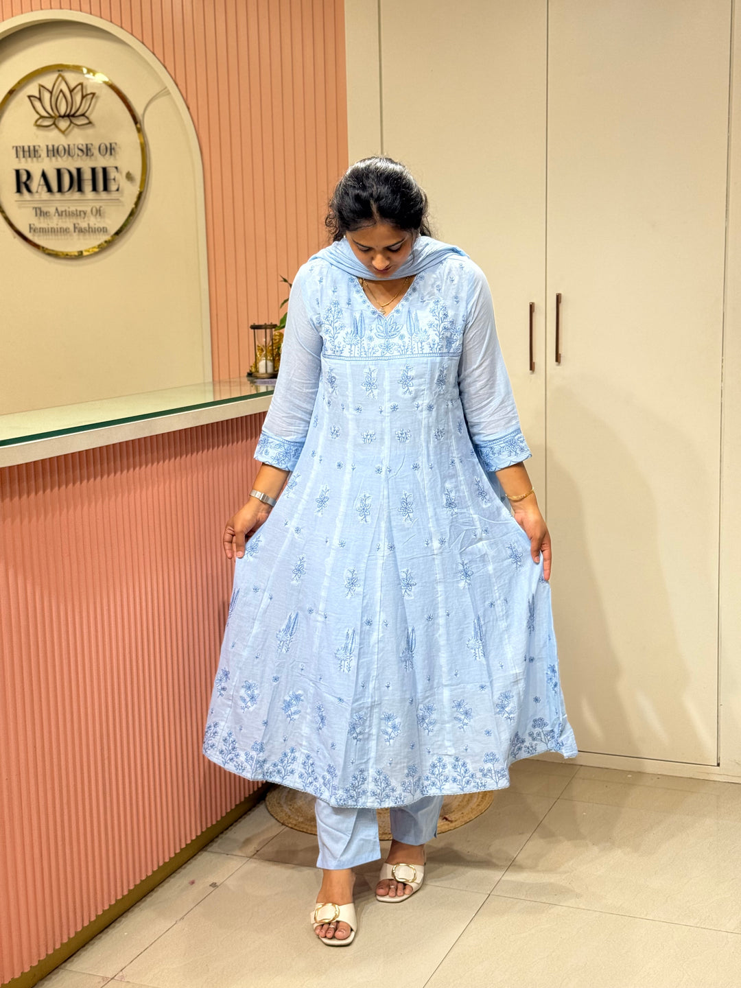Mul Cotton Collection with Embroidery work (Cotton Lining)| R181