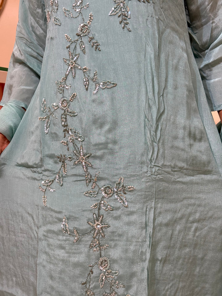 Pure Chinon Handwork Collection Party Wear  | R177