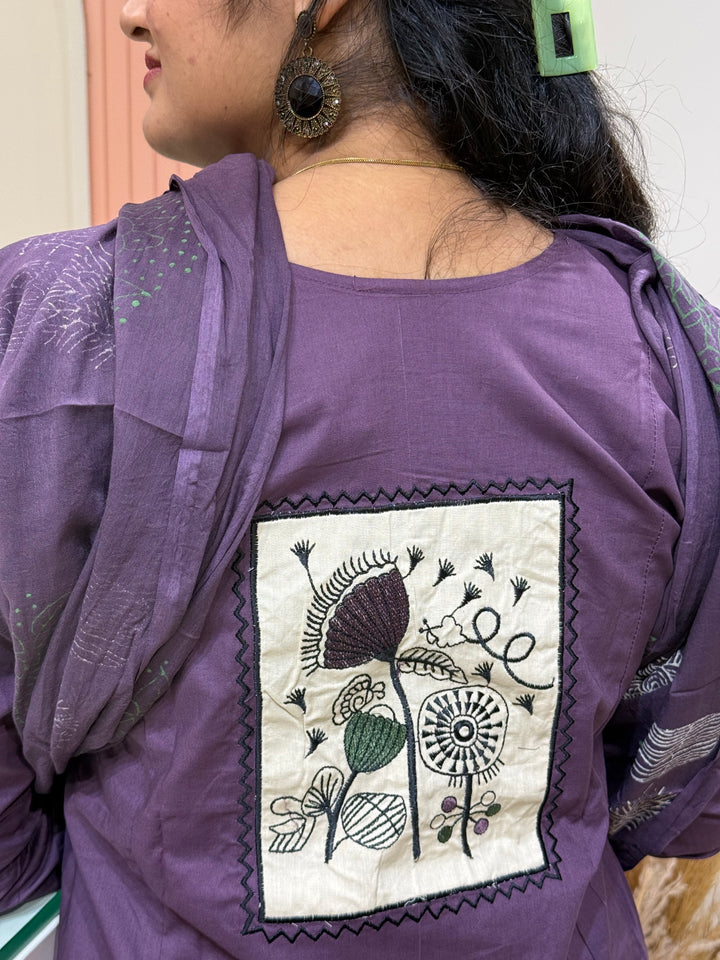 Cotton Beautiful Front &amp; Back Patchwork A-Line Collection | R220