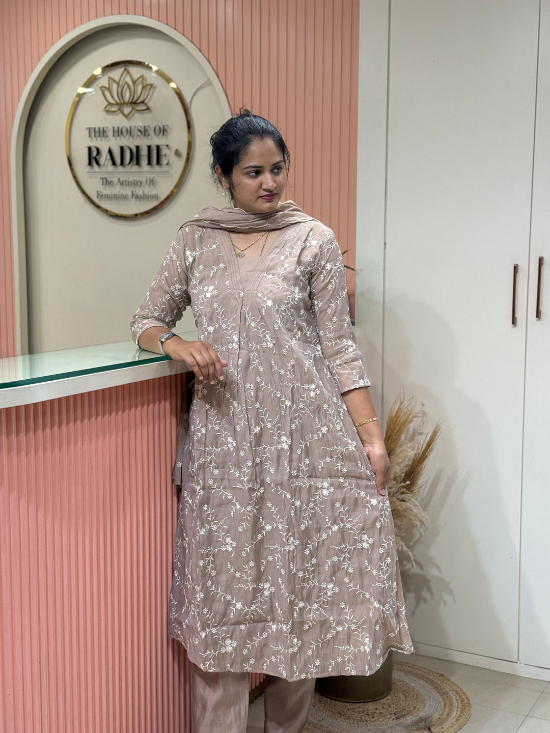 Mul Chanderi Collection with Embroidery work | R204