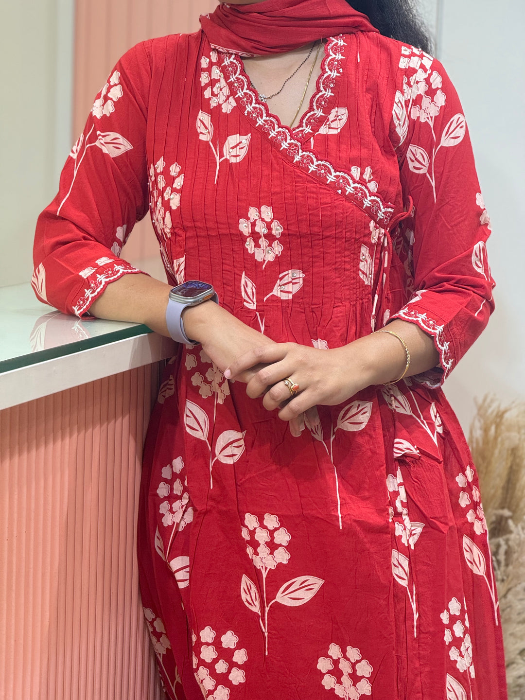 Angrakha Pattern 60-60 Cotton Collection | R185