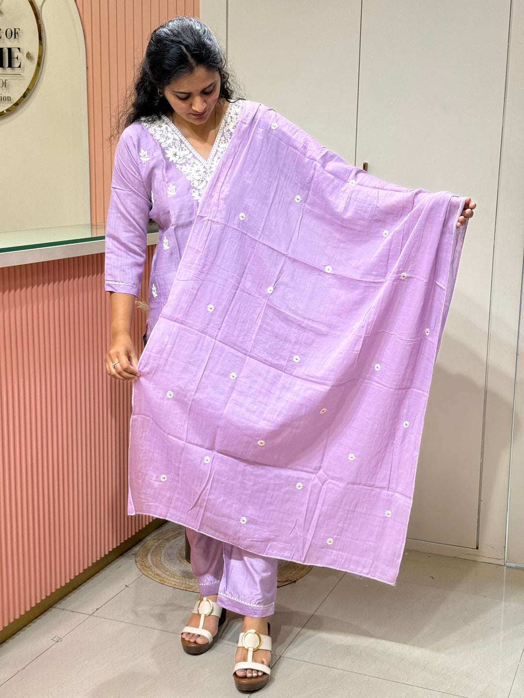 Vatican &amp; Mul Chanderi Embroidered Collection | R209