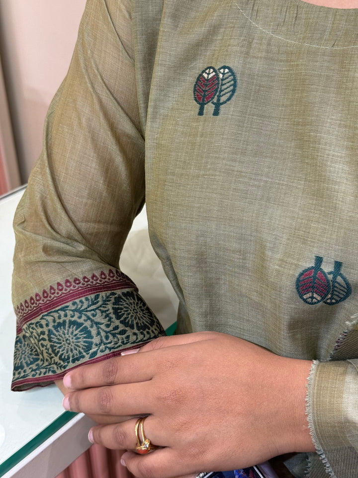 Jamdhani  3 Pcs Set Collection (Cotton Lining)| R211