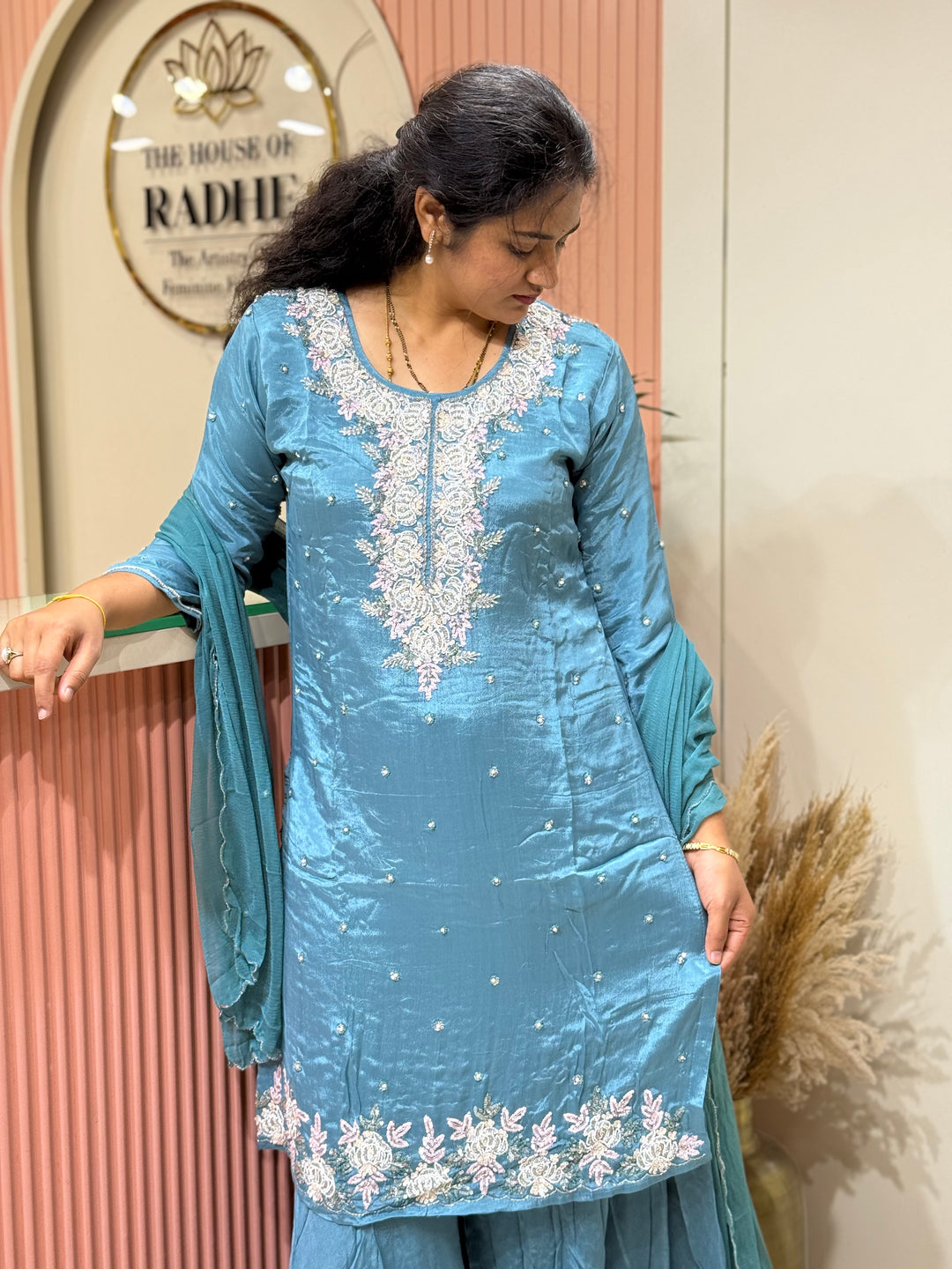 Pure Chinon Collection with Handwork ( flarePlazo) | R223