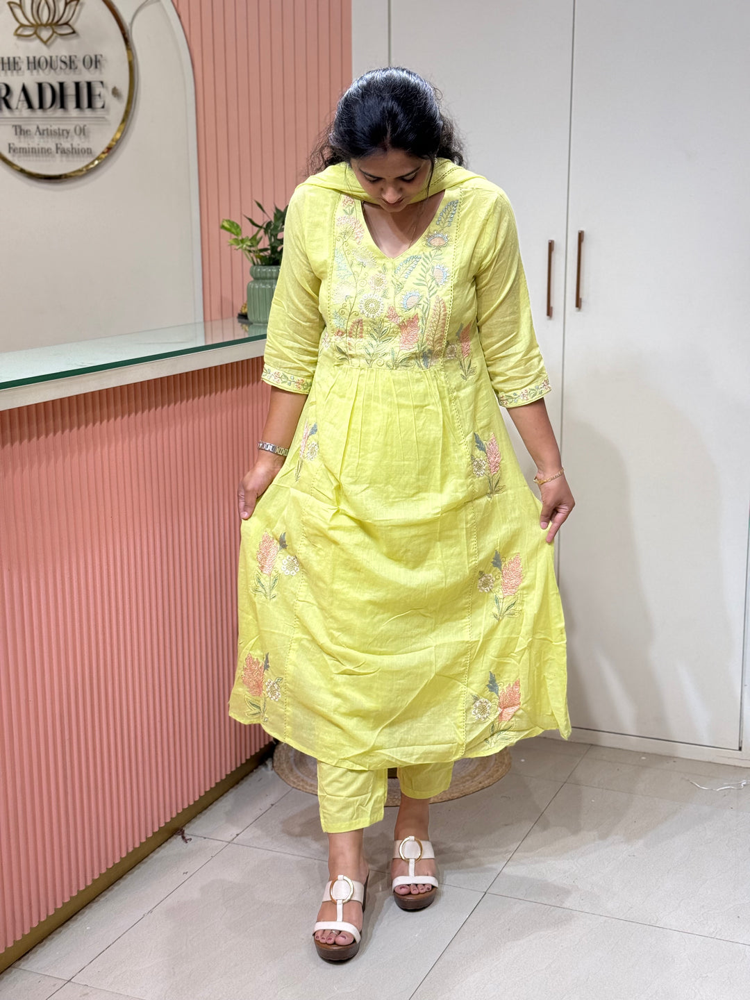 Mul Cotton Collection with Embroidery work (Cotton Lining)| R150