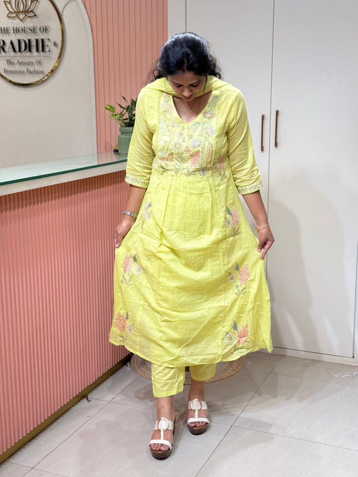 Mul Cotton Collection with Embroidery work (Cotton Lining)| R150