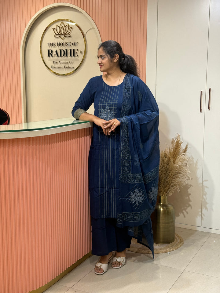 Khadi Cotton Collection with Hand Paint | R210