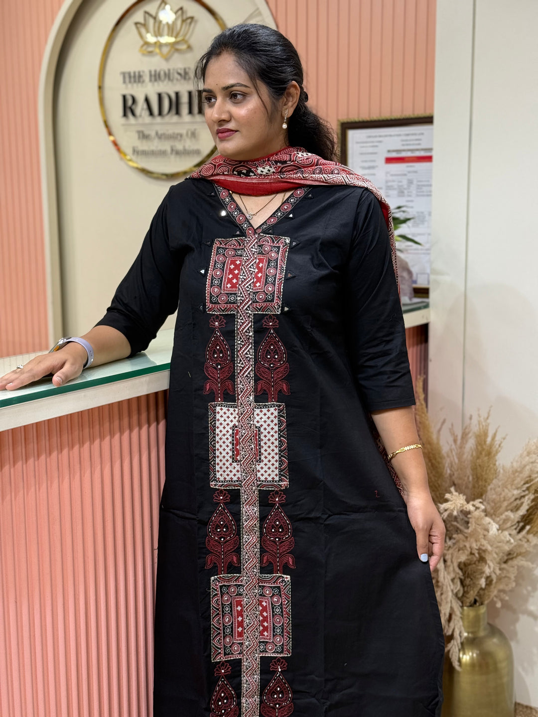 Cotton Patch work Collection with A Line Pattern | R230