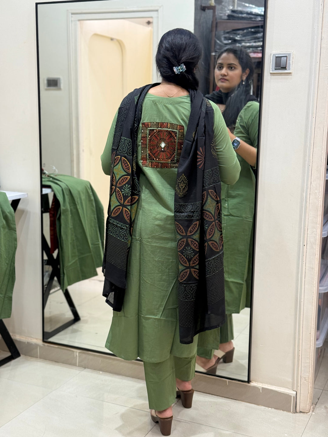 Cotton Collection with Patch Work (Backside Patchwork )| R210