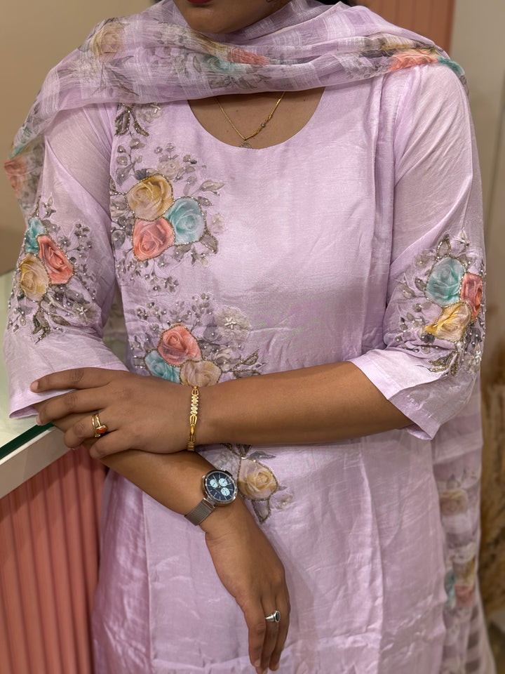 Dola Silk Collection with Floral Work | R219