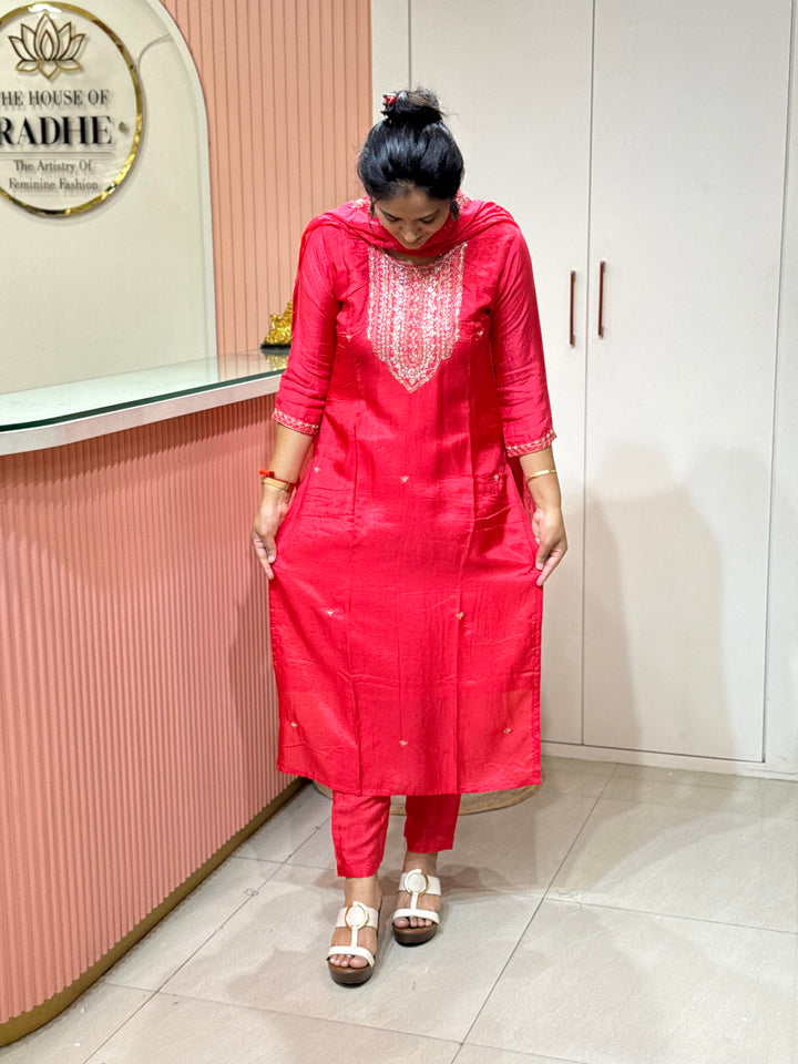 Dola Silk Semi Party Wear Collection (Cotton Lining Available )| R217