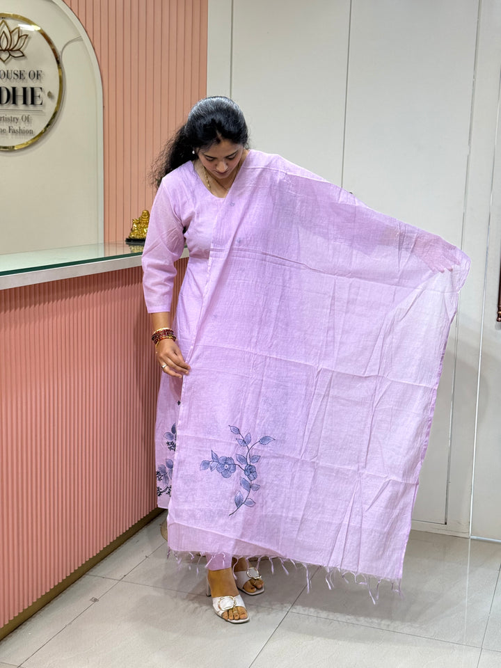 Pure Banarasi Mul Chanderi Exclusive Designer Collection (Cotton Lining)| R218