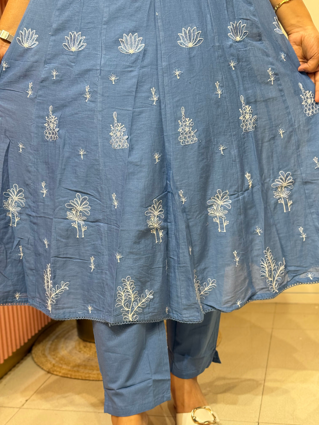 Mul Cotton Collection with Embroidery work (Cotton Lining)| R181