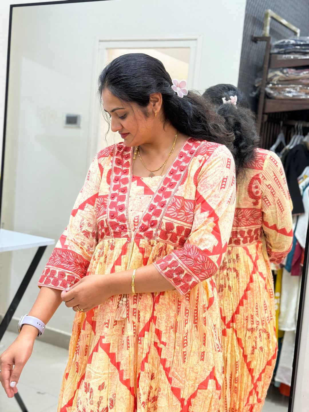 Mul Cotton with Cotton Lining Gown Collection | R144