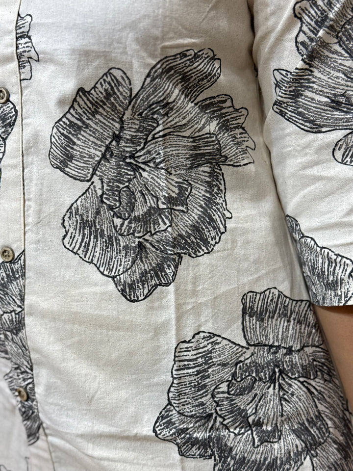 Flex Cotton 2 piece collection with floral work | R137