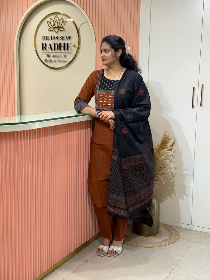 Pure Cotton Collection with Real Mirror work | R210