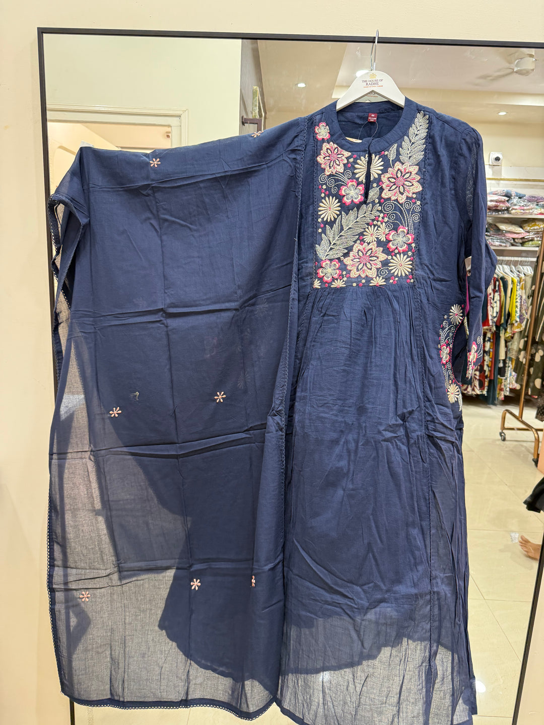 Pure Mul Cotton with Embroidery Work (Cotton Lining)  | R168