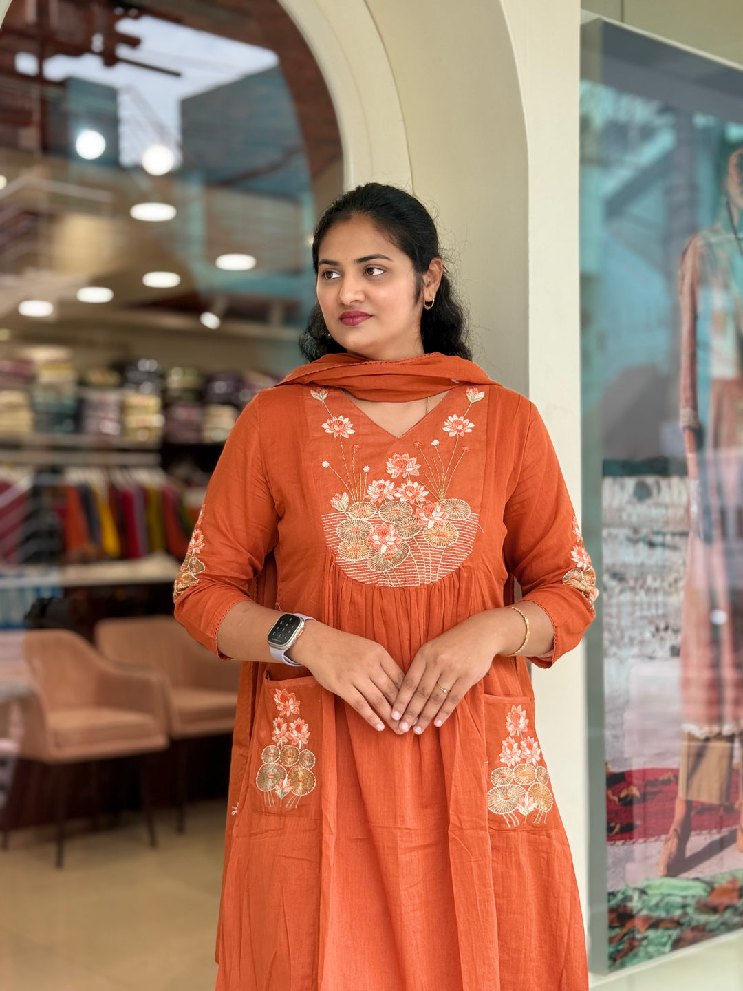 Mul Cotton with front Pockets (Cotton Lining )| R168