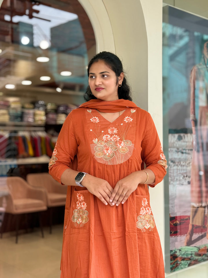 Mul Cotton with front Pockets (Cotton Lining )| R168