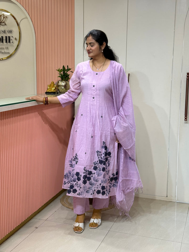 Pure Banarasi Mul Chanderi Exclusive Designer Collection (Cotton Lining)| R218