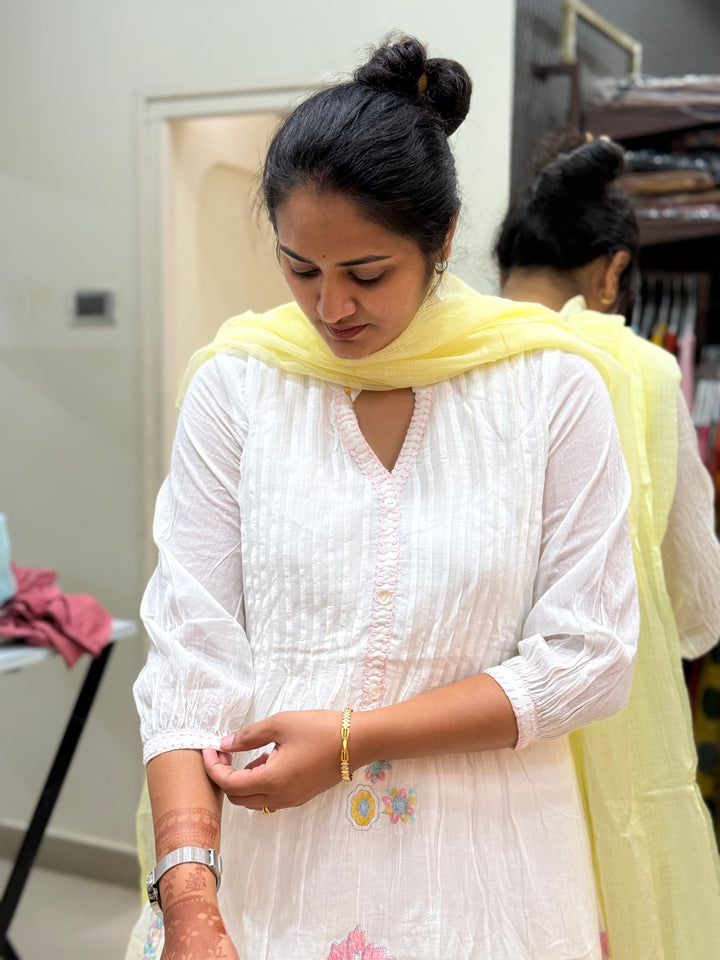 Premium Mul Cotton Ombré Shade Collection With Kota Doria Dupatta | R176