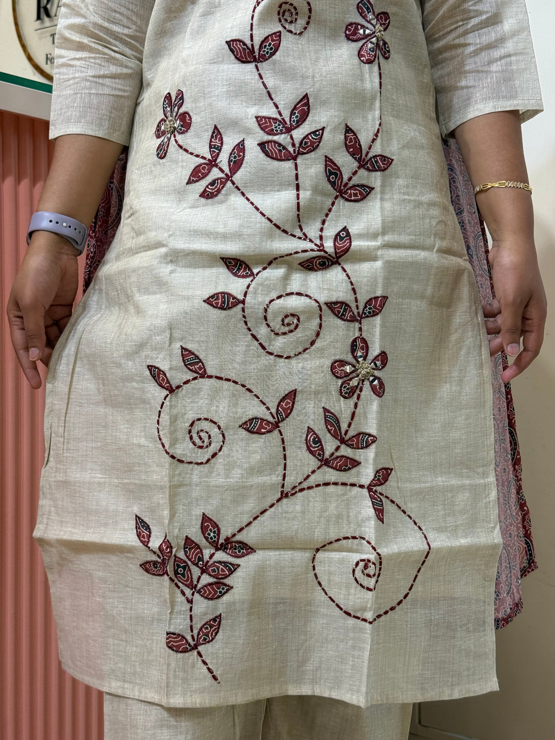 Pure Jamdhani Designer 3 Pcs Set Collection (Cotton Lining)| R211