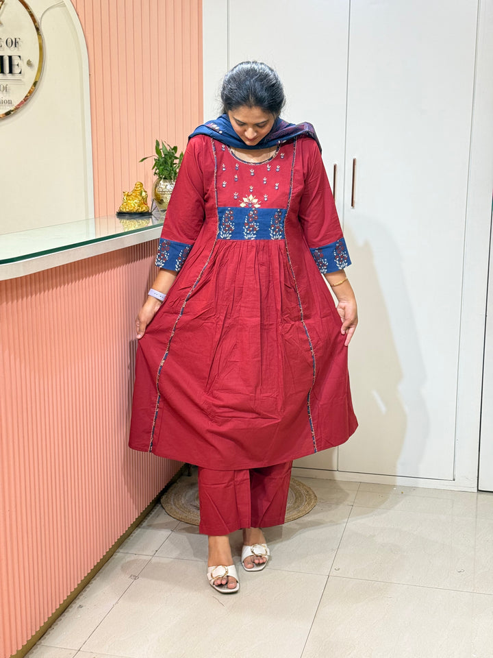Pure Cotton Collection With A Line Pattern | R210
